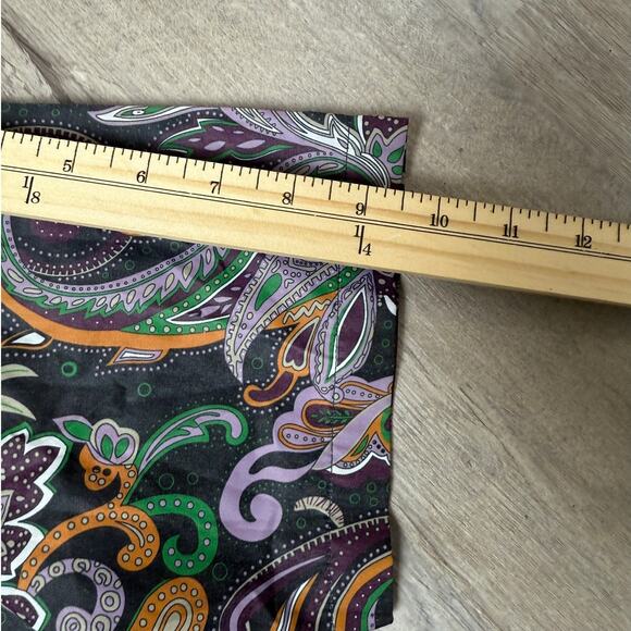 LAVANE New York Multicolor Paisley Print Short Sleeve Button Shirt L - Picture 9 of 9